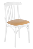 Венский мягкий белый стул (экокожа песок) арт. 832710