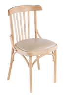 Венский стул натурального цвета(к/з латте) арт. 831015