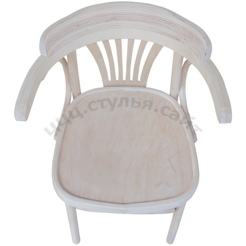 Венский стул 7000 с подлокотниками (без лака), светлый фото 3