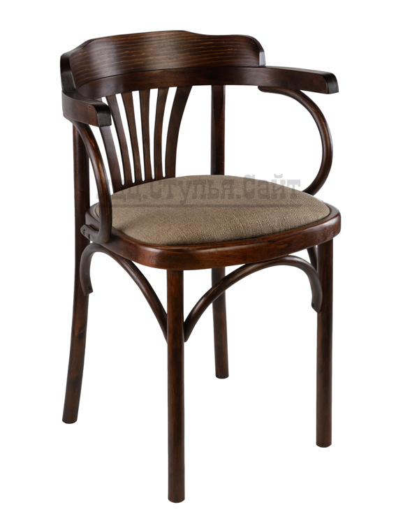 Венский стул с дугами мягкий (рогожка орех) арт.721409