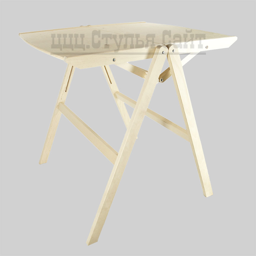 Стол раскладной деревянный без лака арт. 5400