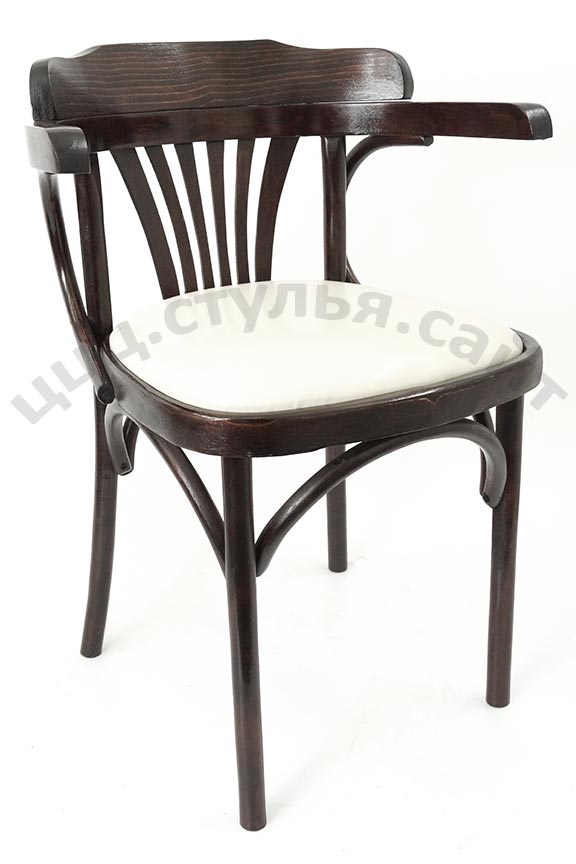  Кресло венское венге мягкое (кожзам крем) арт. 702505