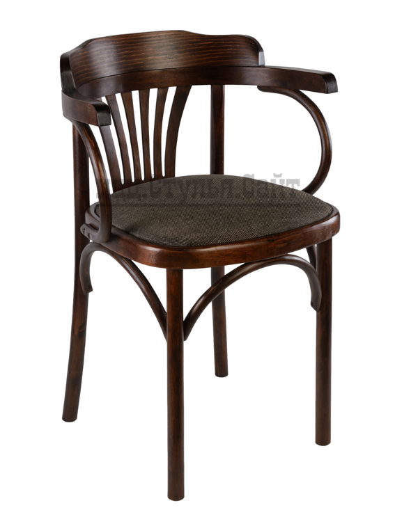 Венский стул с дугами мягкий (рогожка хаки) арт.721420