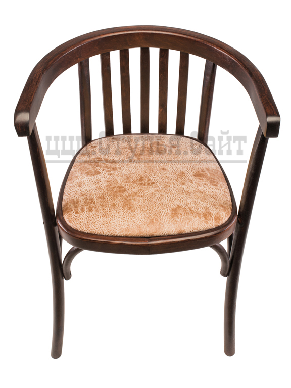 Кресло венге усиленное(экозамша-беж) арт. 202513