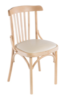 Венский стул натурального цвета(к/з крем) арт. 831005