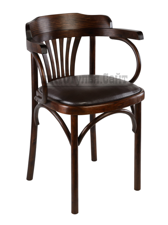 Венский стул с дугами мягкий (экокожа умбра) арт.721411
