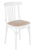 Венский мягкий белый стул (рогожка дуб) арт. 832712