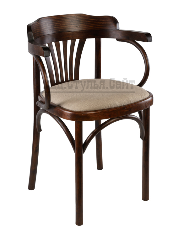 Венский стул с дугами мягкий (рогожка орех) арт.721412