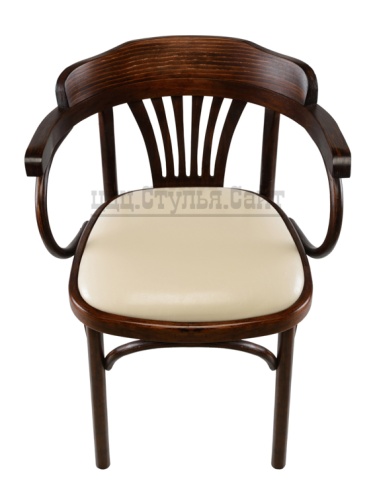 Венский стул с дугами мягкий (к/з кремовый) арт.721405 фото 3