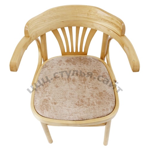 Кресло-стул венский мягкий (экозамша беж) 701113 фото 3