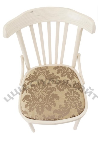Венский мягкий выбеленный стул (жаккрад горчичный) арт. 832602 фото 3