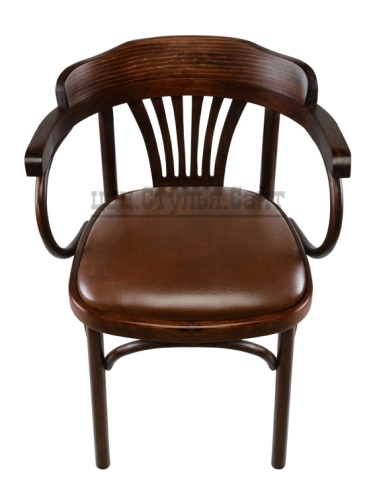 Венский стул с дугами мягкий (к/з коричневый) арт.721404 фото 3