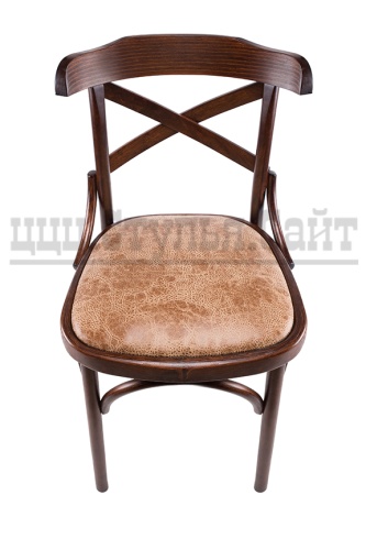 Венский стул с крестом (экозамша-беж) арт. 841413 фото 3