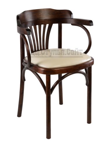 Венский стул с дугами мягкий (к/з кремовый) арт.721405 фото 2