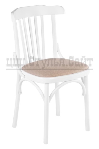 Венский мягкий белый стул (рогожка дуб) арт. 832712 фото 2