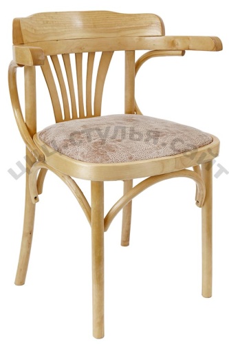 Кресло-стул венский мягкий (экозамша беж) 701113 фото 2
