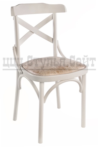 Венский эмалированный стул (экозамша-беж) арт. 842713 фото 2