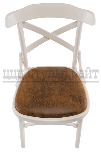 Венский эмалированный стул (экозамша-орех) арт. 842716 фото 3