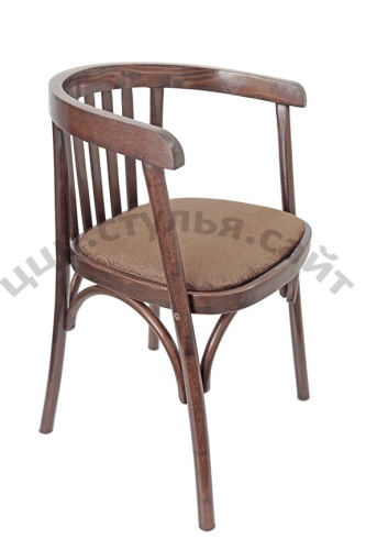 Кресло деревянное  мягкое (велюр) 201401 фото 3