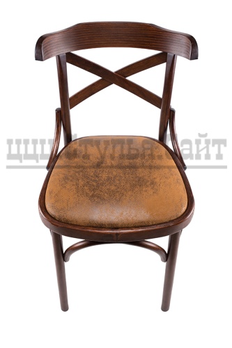 Венский стул с крестом (экозамша-орех) арт. 841416 фото 3