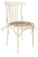Венский мягкий выбеленный стул (жаккрад горчичный) арт. 832602