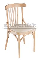 Венский стул натурального цвета(к/з крем) арт. 831005