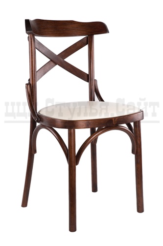 Венский стул с крестом (кожзам-кремовый) арт. 841405 фото 2