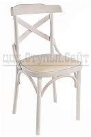 Венский эмалированный стул (к/з-крем) арт. 842705