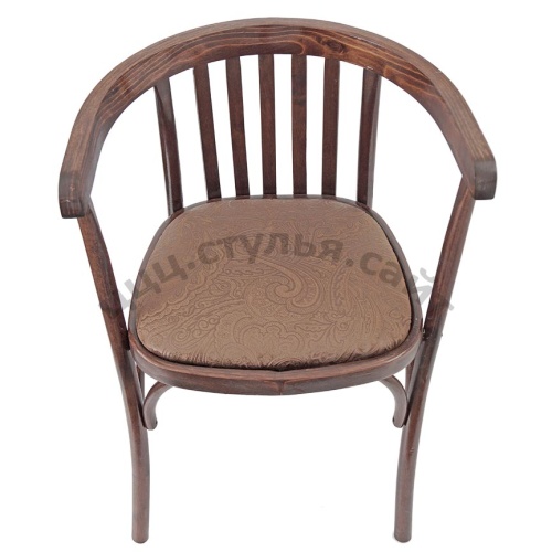 Кресло деревянное  мягкое (велюр) 201401 фото 4