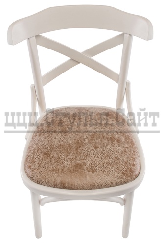 Венский эмалированный стул (экозамша-беж) арт. 842713 фото 3