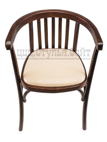 Кресло венге усиленное(кожзам крем) арт.202505 фото 3