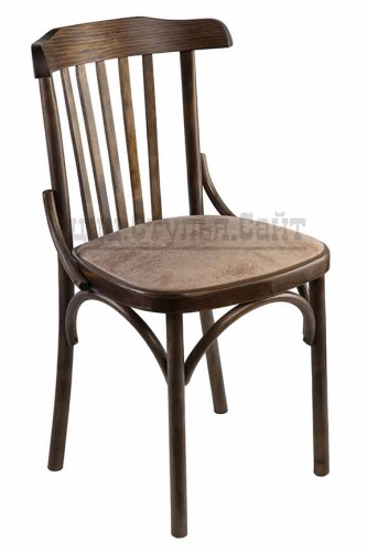 Венский стул с мягким сиденьем (экозамша орех) 831316 фото 2