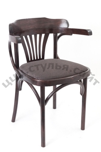 Кресло венское венге мягкое - рогожка шоко 702507 фото 2