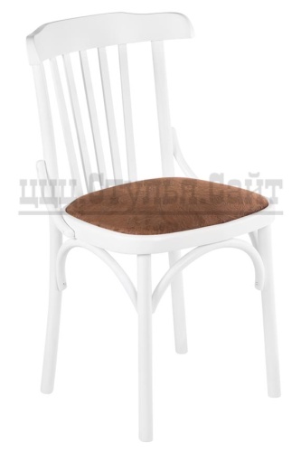 Венский мягкий белый стул (велюр) арт. 832701 фото 2