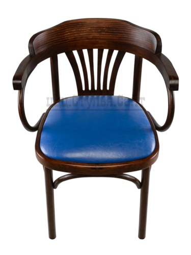 Венский стул с дугами мягкий (к/з синий) арт.721418 фото 3