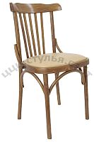 Венский стул со светлым сиденьем (экокожа песок) 831310