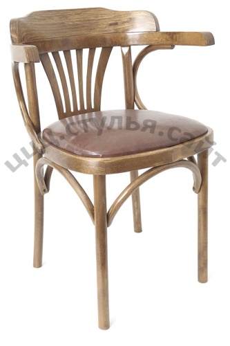 Кресло венское мягкое кожзам коричневый 701304 фото 2