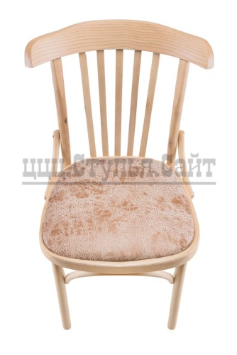 Венский стул натурального цвета(экокозамша беж) арт. 831013 фото 3