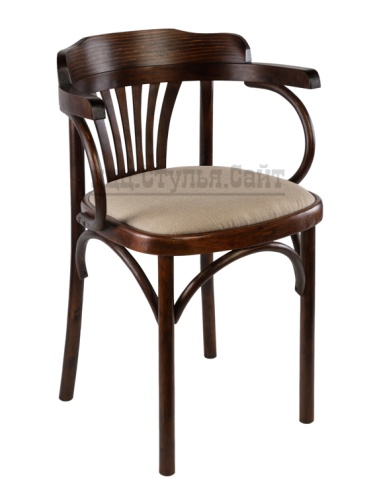 Венский стул с дугами мягкий (рогожка орех) арт.721412 фото 2