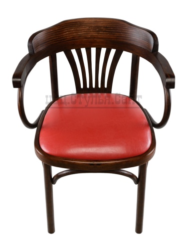 Венский стул с дугами мягкий (к/з красный) арт.721417 фото 3