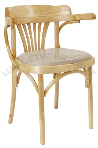 Венское кресло с мягким сиденьем кожзам латте 701115 фото 2
