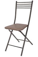 Раскладной стул с твердой спинкой  (кожзам шоколад) 422455