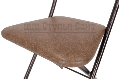 Раскладной стул с твердой спинкой  (кожзам шоколад) 422455 фото 3