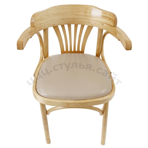 Венское кресло с мягким сиденьем кожзам латте 701115 фото 3