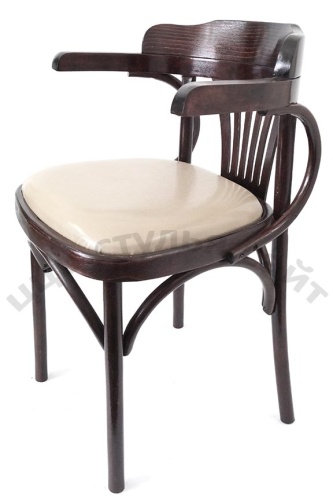 Кресло венское венге мягкое кожзам латте 702515 фото 4
