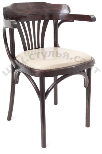 Кресло венское венге мягкое кожзам латте 702515 фото 2