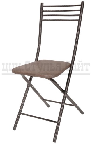 Раскладной стул с твердой спинкой  (кожзам шоколад) 422455 фото 2