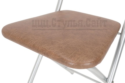 Раскладной стул с твердой спинкой  (кожзам шоколад) 422555 фото 3